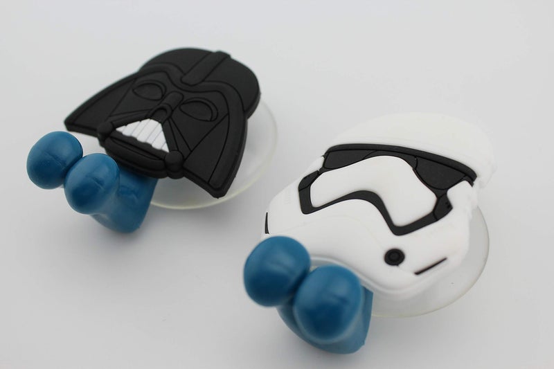 Finex Star Movie Stormtrooper Head 2 pcs Set Toothbrush Holders with Suction Cup for Wall in Bathroom at Home RV Camper Van - Image 3